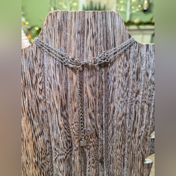 Park Lane Silver Triple Layer Necklace - Picture 2 of 4